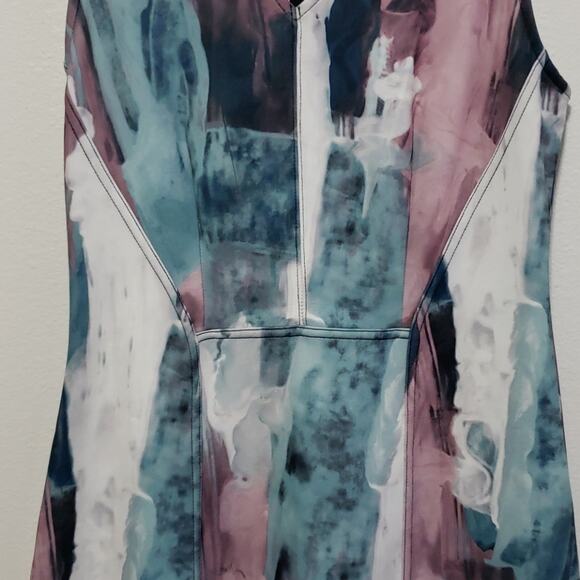 Mossimo Watercolor Skater Dress - Picture 3 of 7